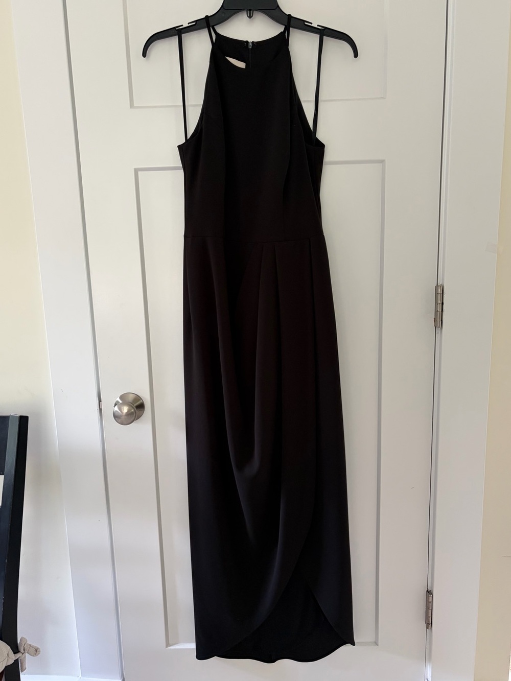 BHLDN Black Halter Maxi Dress